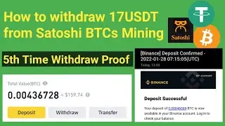 How to withdraw Bitcoin BTC USDT from Satoshi BTCs Mining | withdrawl Proof