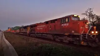 UP SD70ACe 8388 Foreign Power on CP 199!! and MONSTER Potash Train @ChilliwackBC