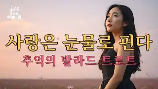 사랑은 눈물로 핀다 (추억의 발라드 트로트, 80년대 감성)