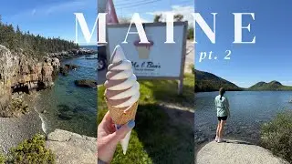 What to do in Bar Harbor, Maine | Acadia National Park, Cadillac Mountain, & Jordan Pond | VLOG