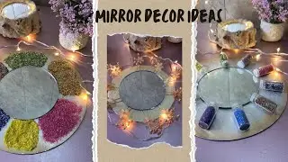 wall mirror decor ideas/diy mirror decora ideas/home decor ideas handmade easy with waste material