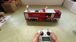8x4 1/14 Remote Control Fire Truck RC Fire Sprinkler Vehicles Sounds Lights