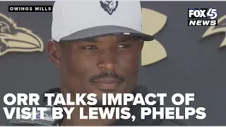 Defensive coordinator Zach Orr talks impact of Ray Lewis, Michael Phelps visit