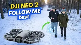 DJI Neo 2 follow me test,  walking and running