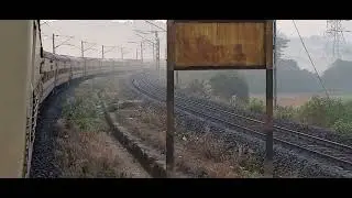 12619 / Matsyagandha Express, powered by WDP4D from Golden Rock shed