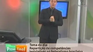 Prova Final: Repartição de Competências Legislativas no Federalismo Brasileiro