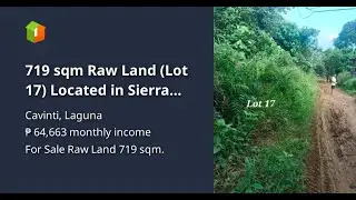 719 sqm Raw Land (Lot 17) Located in Sierra Lake Phase 2