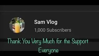 Thank You For The Support 1k