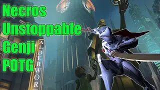 Necros Pro Genji Gameplay POTG - Grand Master Overwatch Season 20