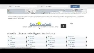 Distance Between Locations Calculator
