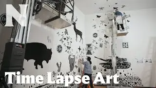 Watch John Hitchcock&rsquo;s mesmerizing art installation from start to finish