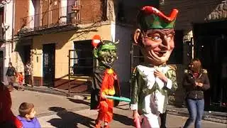 Gigantes y cabezudos de Cariñena y Gaiteros del Rabal-San Valero 2018