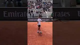 Carlos Alcaraz is back on Philippe Chatrier #rolandgarros #carlosalcaraz