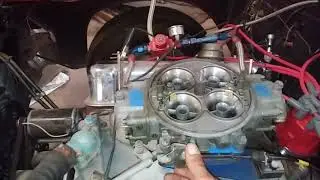 Thompsons power plates on holley 1050 dominator