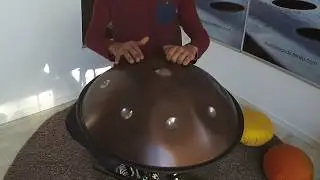 Handpan Spacedrum Evolution&reg; 8 notes (7 + 1) - Low Hitzaz scale - Played by Maxime JEAN