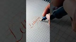 Lettering. Flex Nib Fountain Pen 🖊️ #asmr #asmrvideo #art #artist #artwork