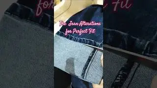 How to Alter Jeans: Simple Tips for Perfect Fit #trendingshorts #shortsfeed #shorts #jeans #stitch