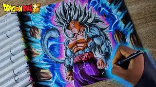 Как нарисовать Гохана в форме Супер Сайяна 4 🔥 ФАНАРТ [Фанарт по Dragonball] - Эпический урок рис...