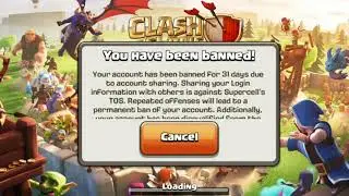 Banned | COC ACCOUNT BAN (Part1)| #Supercellindia