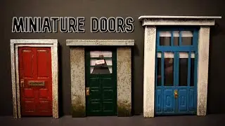 DIY Miniature Doors #diy #craft #mini