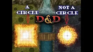 Circles have 4 corners in D&D