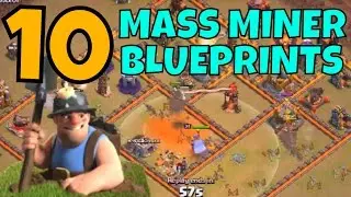 Clash Of Clans :: 10 Mass Miner Blueprints for Th11 - Ring Base & Anti 3 Strategy Focus
