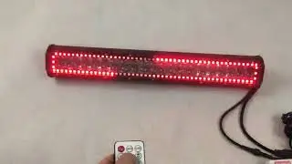 126W 4d rgb halo ring chaser light bar by wireless remote