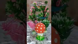 West LED bulb craft ideas 💡/Masroom decor 🍄/ DIY best out of waste #diy #craft #ytshorts #shorts