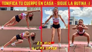 Tonifica Fácil tu Cuerpo en Casa – Tabata Intenso - 20 Minutos – Rutina Quema Grasa