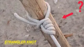 Reinforced Clove Hitch Knot | The Strongest Way to Tie Rope to Wood 🔥