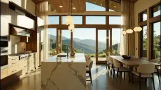Inside a luxury house beautiful view