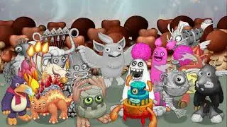Fire Park Early Draft but indicated {My Singing Monsters}