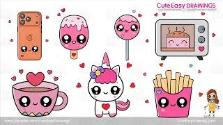Cute Easy Drawings - 1 Hour Long Drawing Video Collection for Kids ❤️Sunday Special  ❤️