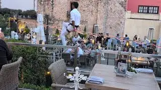 Tightrope Walker @ Quince Restaurant. Dogs without Borders Fundraiser