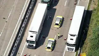 M20 in Kent in Terror Lockdown search UK News in Pictures