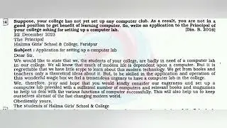 Write an application to the principal of your college asking for setting up a computer lab.