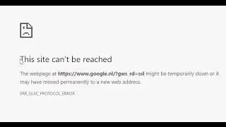 [FIXED] Google Chrome ERR QUIC PROTOCOL ERROR