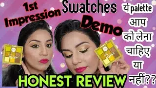 Detailed Review | Demo | Swatches | Nicka k Pop Neon Nine Color Palette - Oh Honey #nickakpalette