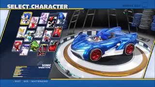 Team Sonic Racing - All Characters | List (PC HD) [1080p60FPS]