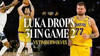 Luka Doncic Drops 31 Points, 12 Rebounds, 9 Assists to Lead Lakers | Game 2 vs Timberwolves