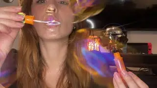 asmr soap bubbles, smoke, fire, face mist and steam triggers