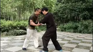 Wu style taijiquan pushing hands practice