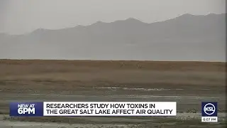 USU researchers examine dust that's left behind as Great Salt Lake shrinks