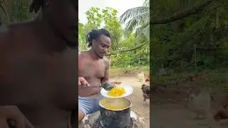 Outdoor Cooking Jamaica | Jamaican Pumpkin Rice #shorts #outdoorcooking #food