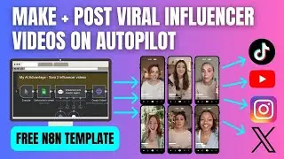 Copy: This AI Workflow Makes Influencer-Style Videos & posts them for You (Free n8n Template!)