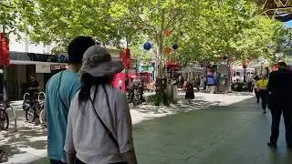 Murray Street Mall Perth Western Australia, Shopping District.