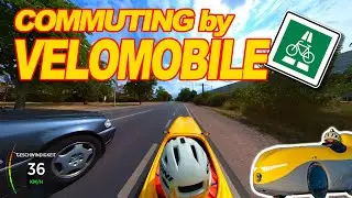55km commute by VELOMOBILE (english version) #velomobile #commute #cycling