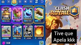 Joguei com o Deck de x Besta 3.0 Clash Royale 