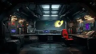 Radio Chatter From RQH-7 Control Room | Space Hauler Chronicles | Sci-Fi Ambiance for Sleep & Study