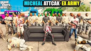 GTA V : MICHAEL MEETING EX ARMY MAN FIGHT GTA 5